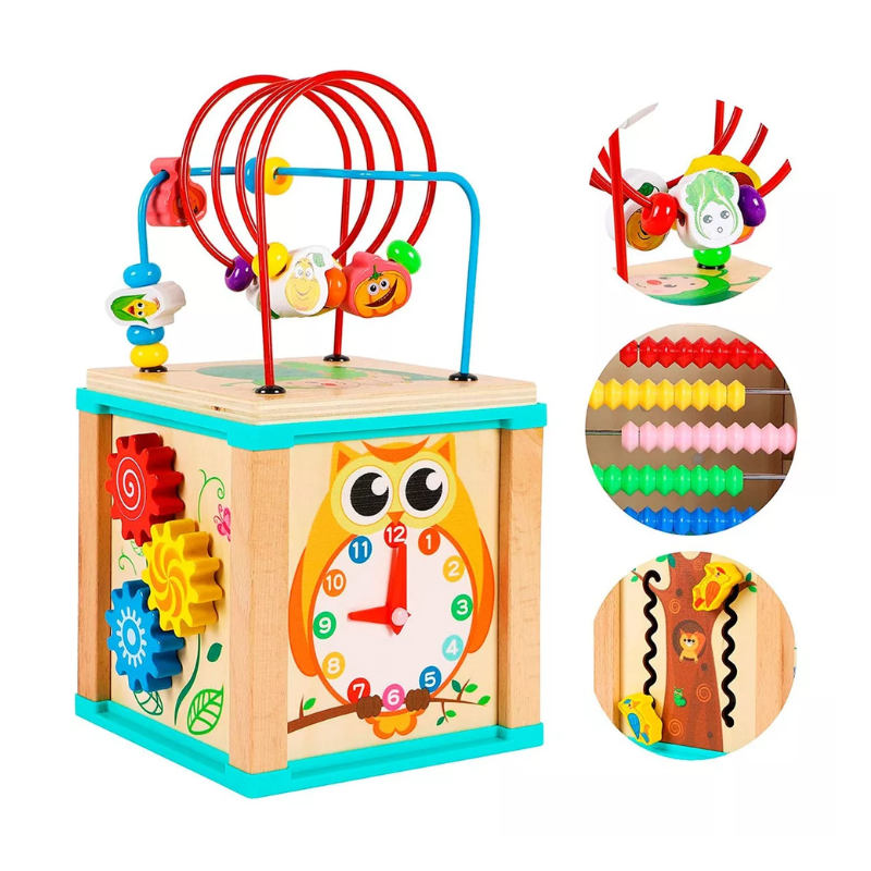 Cubo Multifuncional Didáctico 5 en 1 Buho