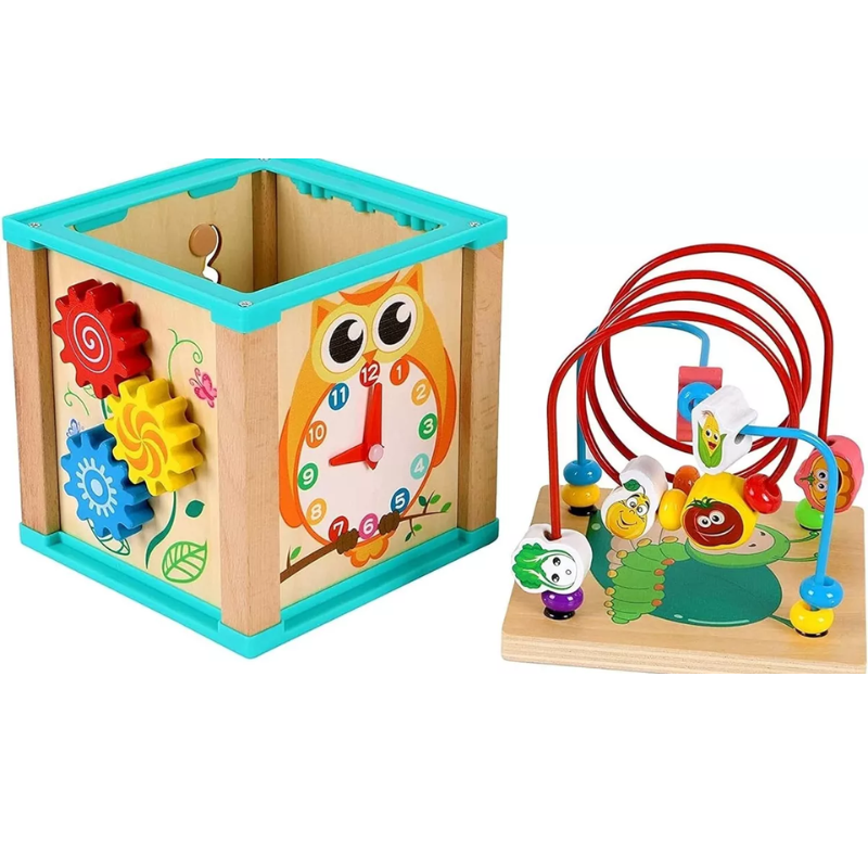 Cubo Multifuncional Didáctico 5 en 1 Buho