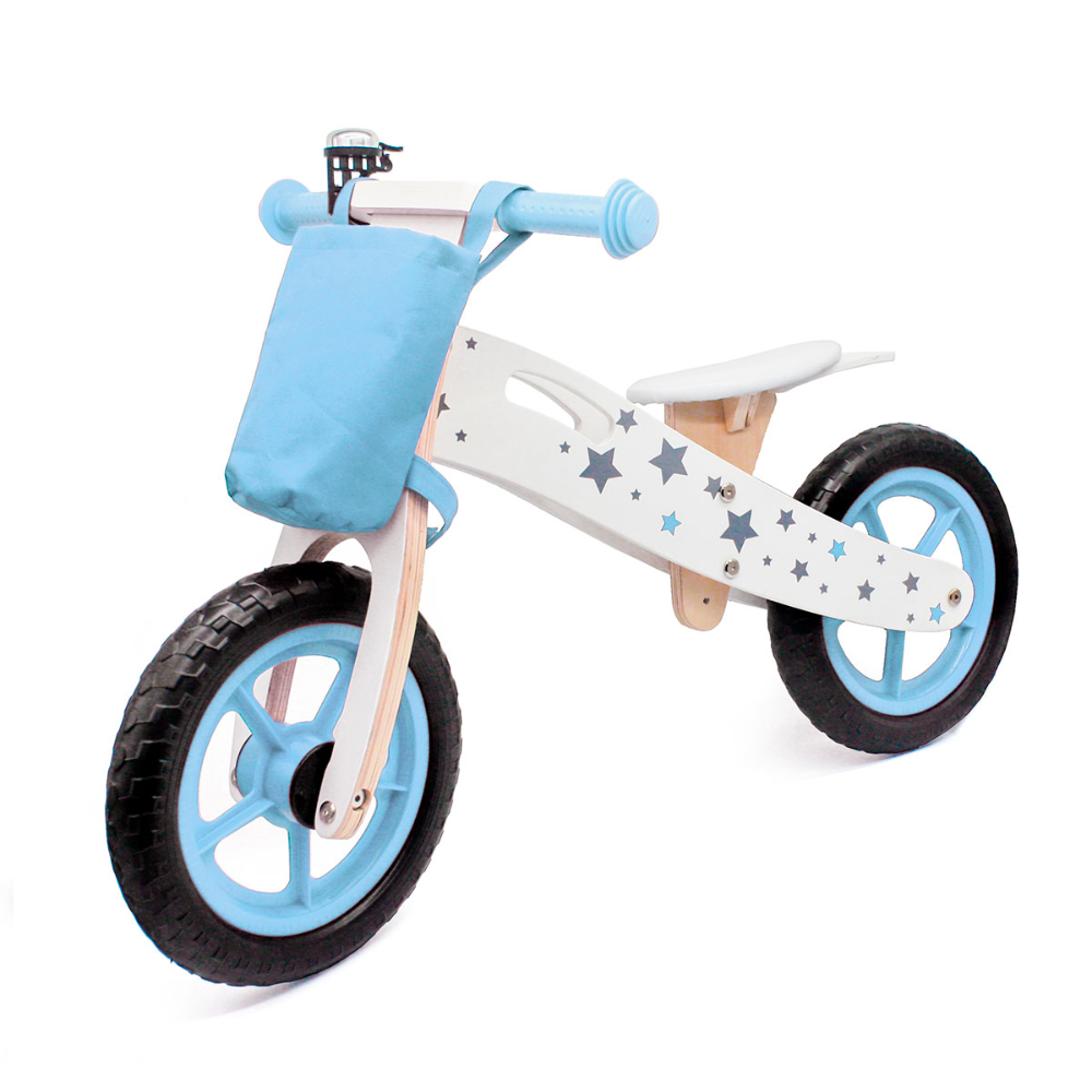 Bicicleta de Balance Madera con bolso y Timbre