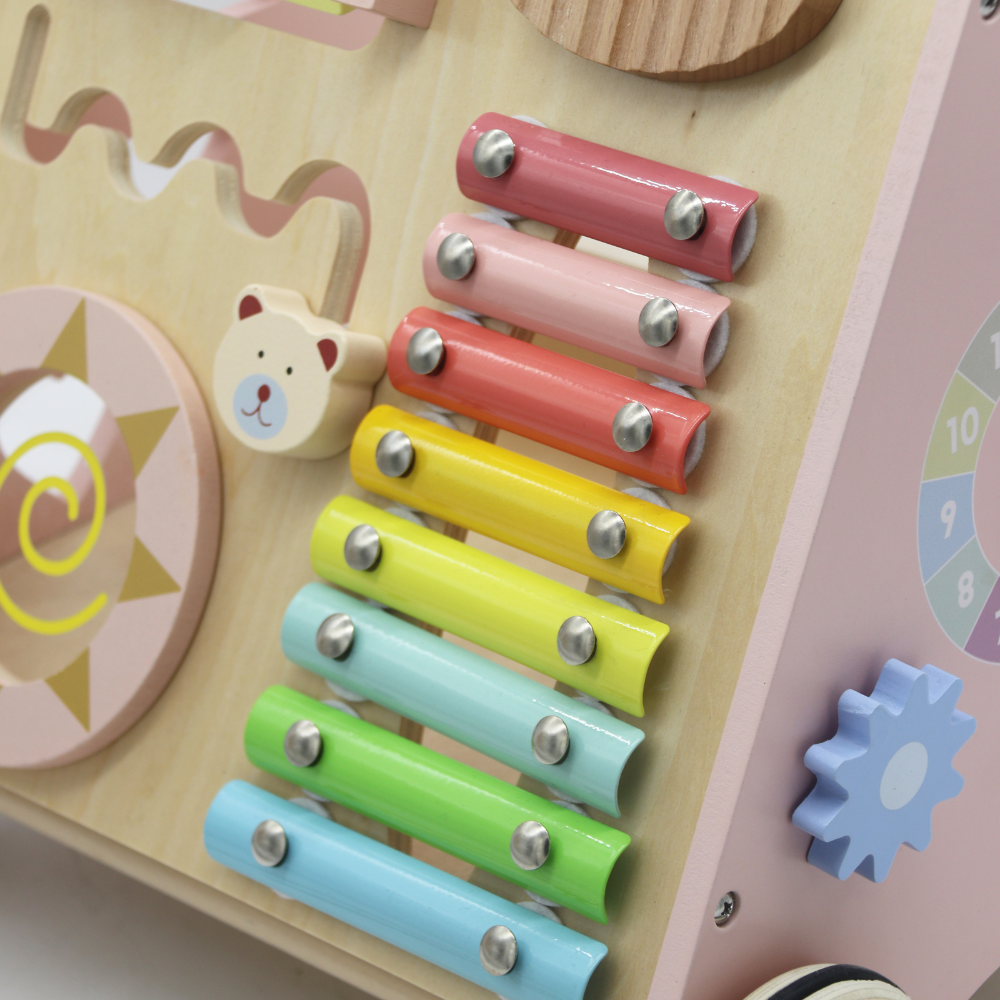 Caminador y Correpasillos Didáctico Rainbow Rosa