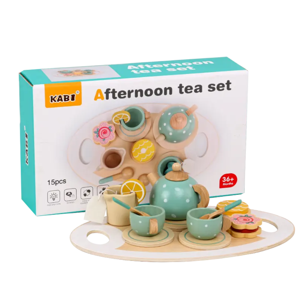Set Juguete Bandeja de Té y Galletas