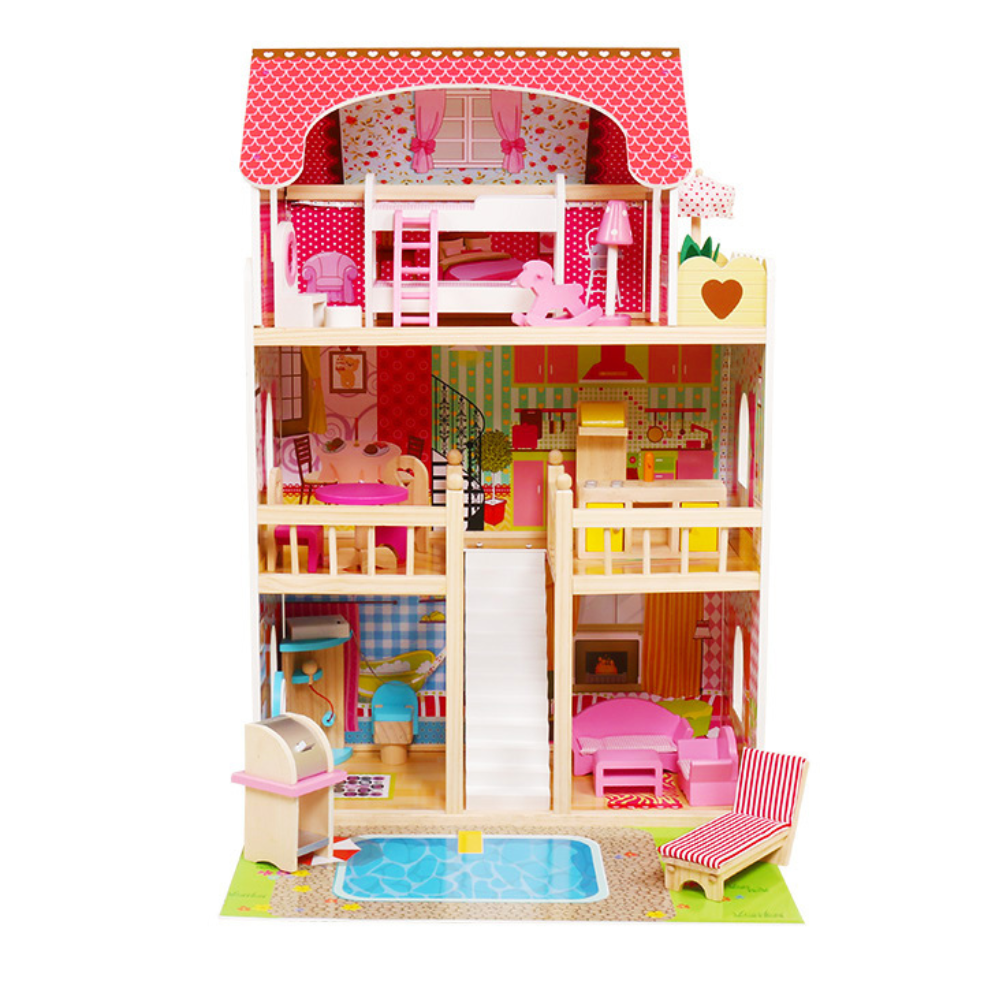 Casa de Muñecas con Accesorios