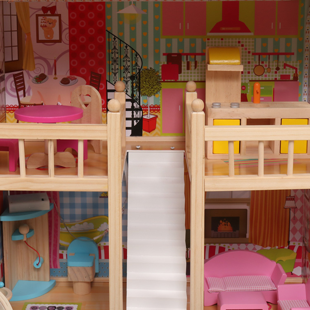 Casa de Muñecas con Accesorios