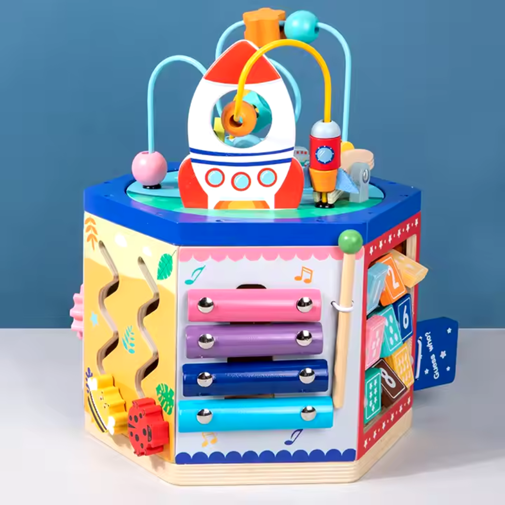 Caja Mutifuncional Motricidad Y Estimulación Cohete