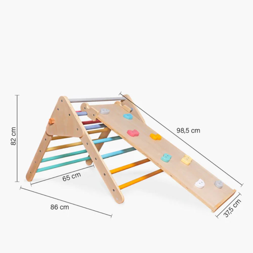 Set Escalada Infantil de Madera Rainbow Multicolor
