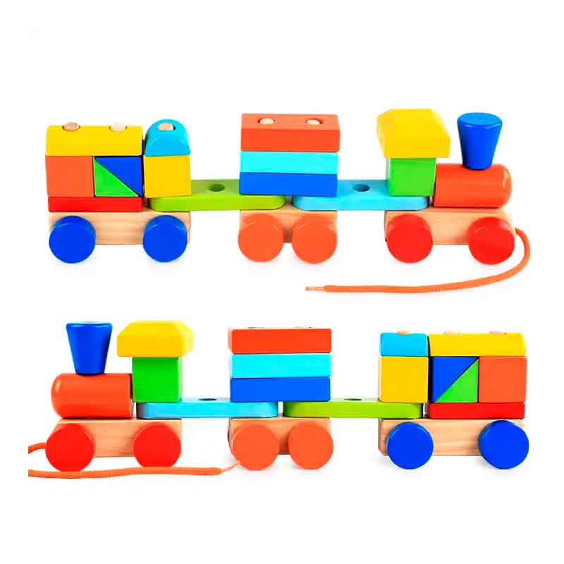 Tren Bloques de Madera