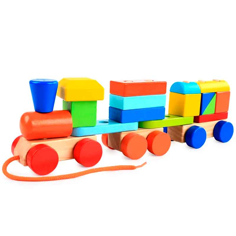 Tren Bloques de Madera