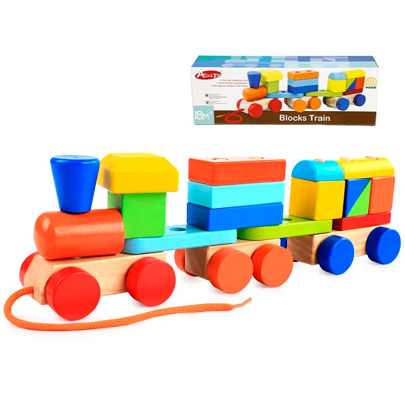 Tren Bloques de Madera
