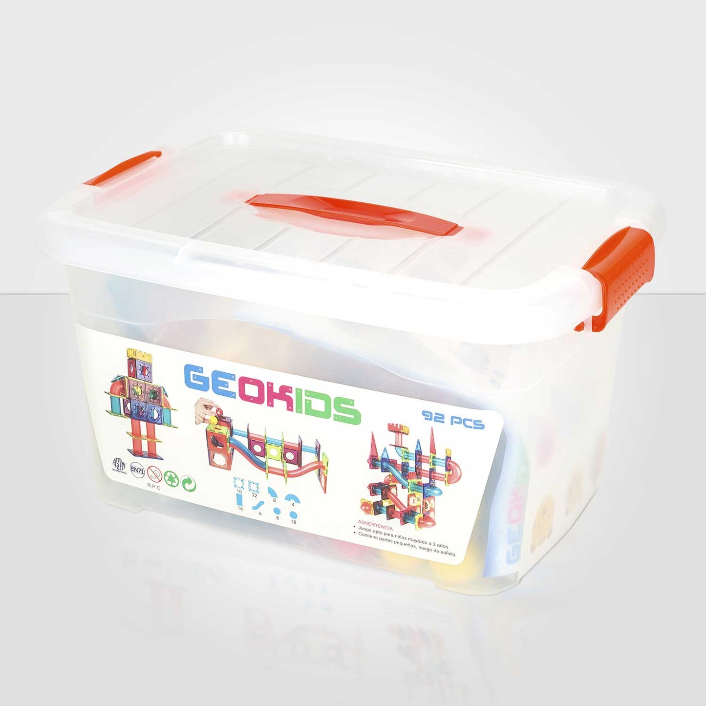 Imanes 92 bloques Geokids