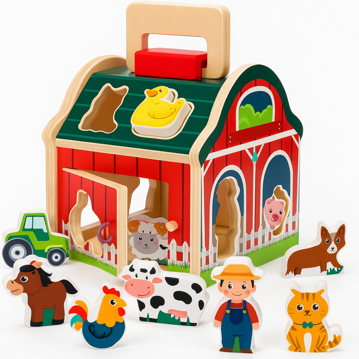 Granja de madera encaje animal