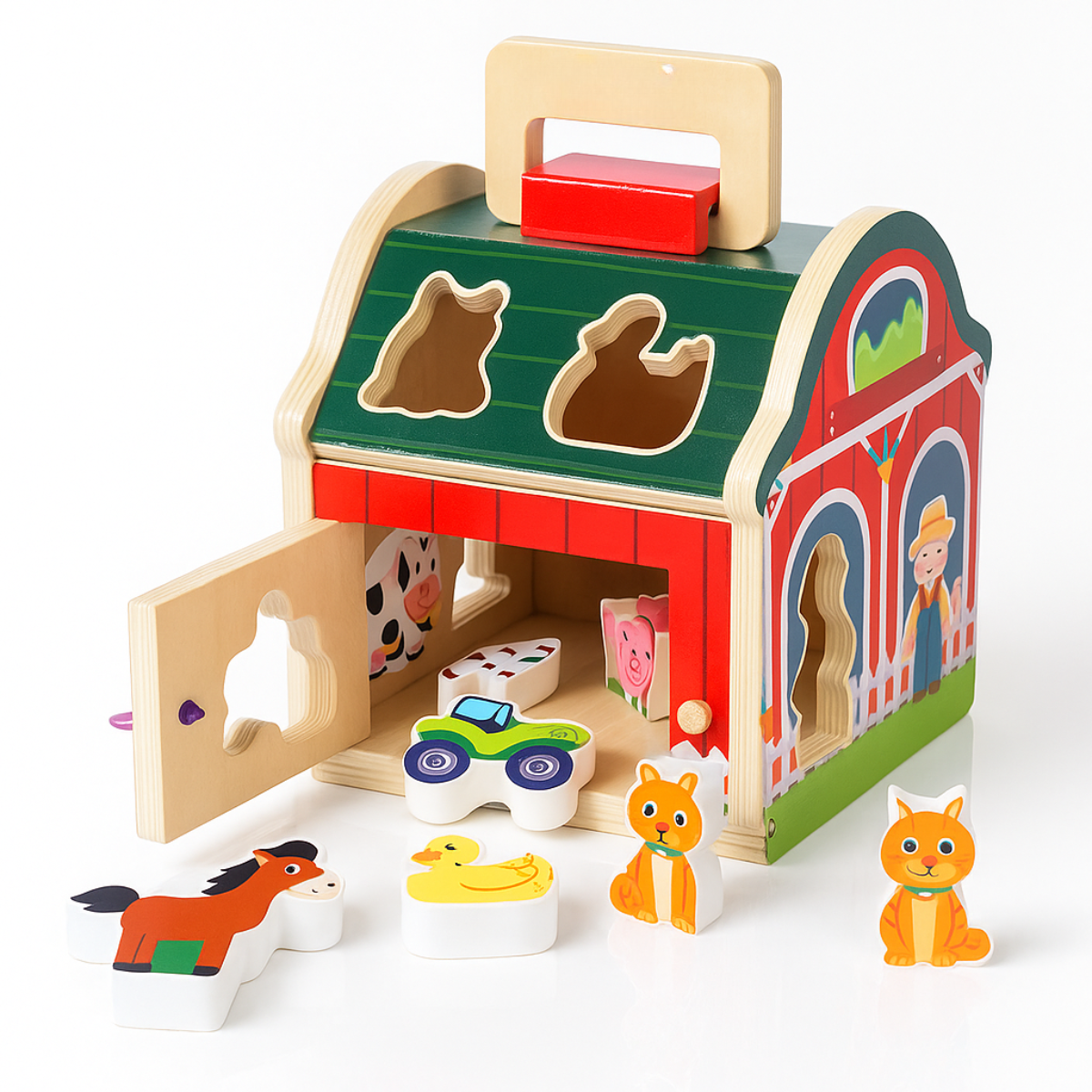 Granja de madera encaje animal