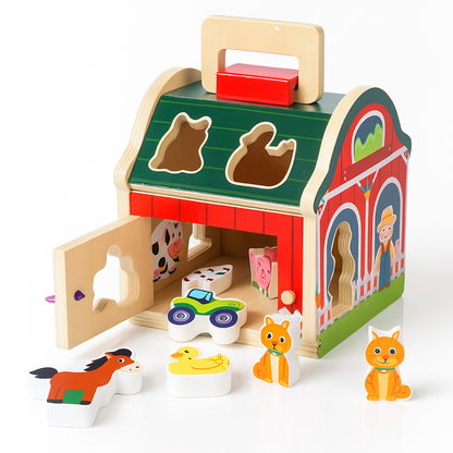 Granja de madera encaje animal