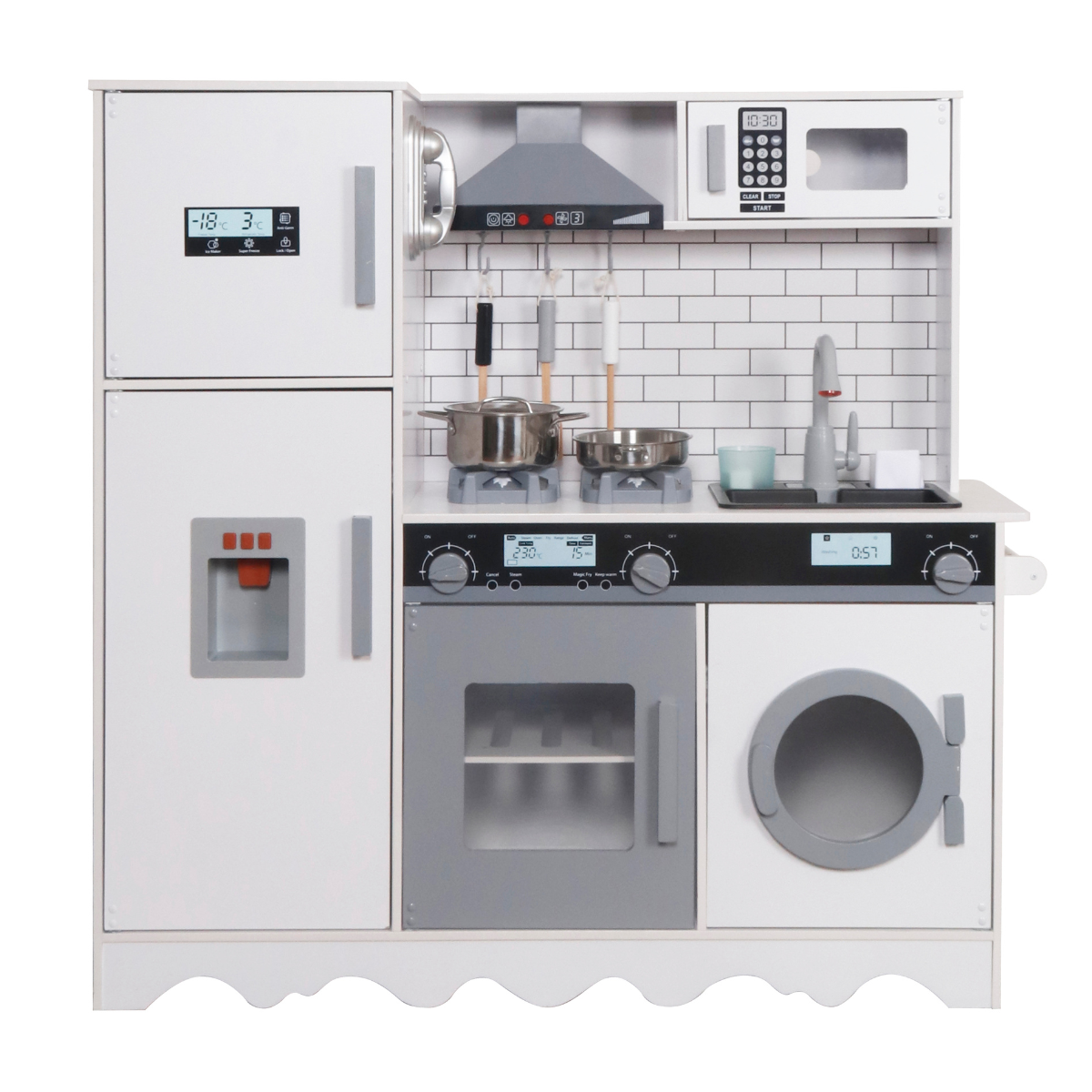 Cocina con Refrigerador, Lavadora y Campana Baltazar