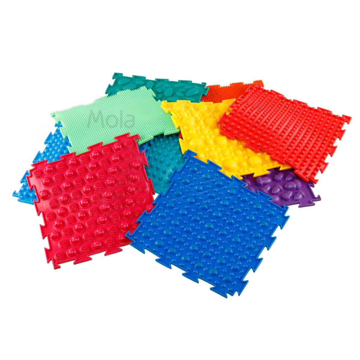Mat alfombra sensorial con texturas 10 piezas