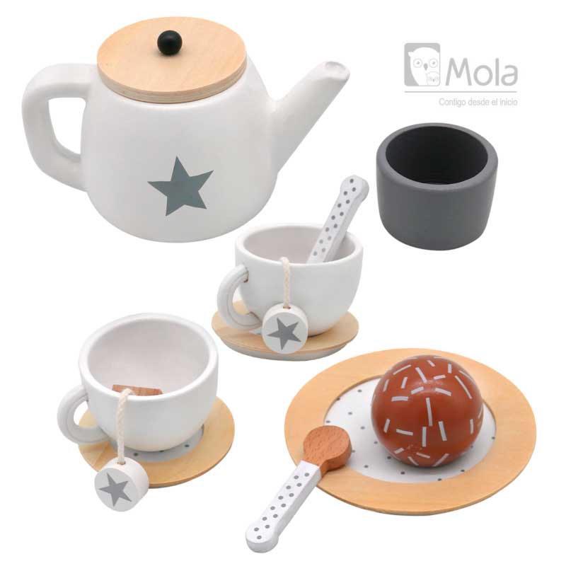 Bandeja de té y accesorios